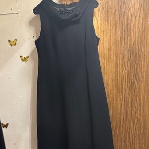 dressbarn Classic Black Midi Dress